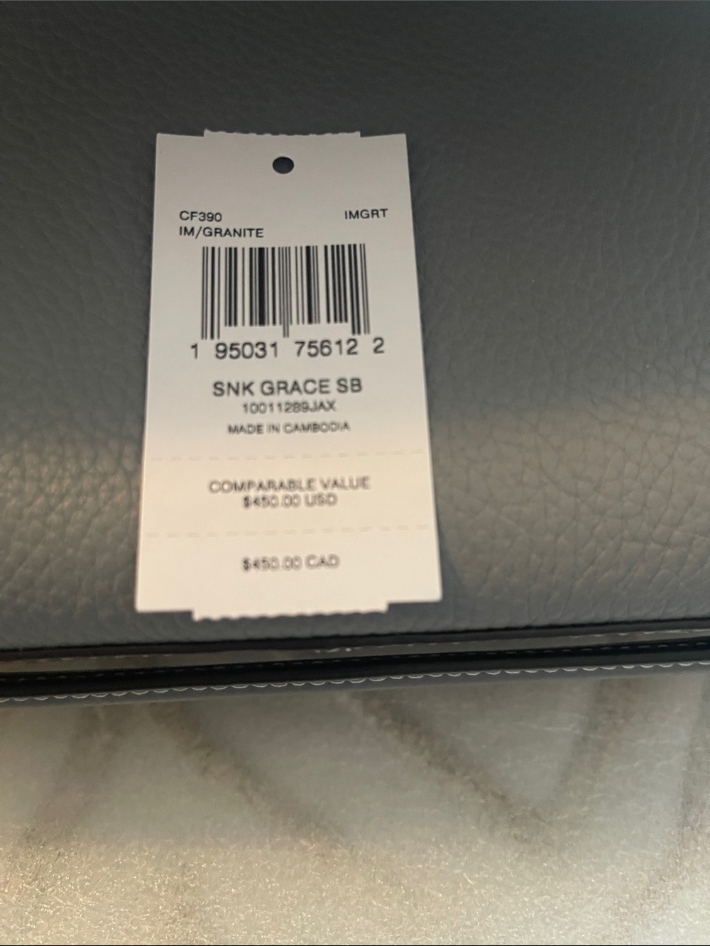 NEW- Authentic Coach Gray Leather Shoulder Bag, Brand New!!! - Picture 10 of 10